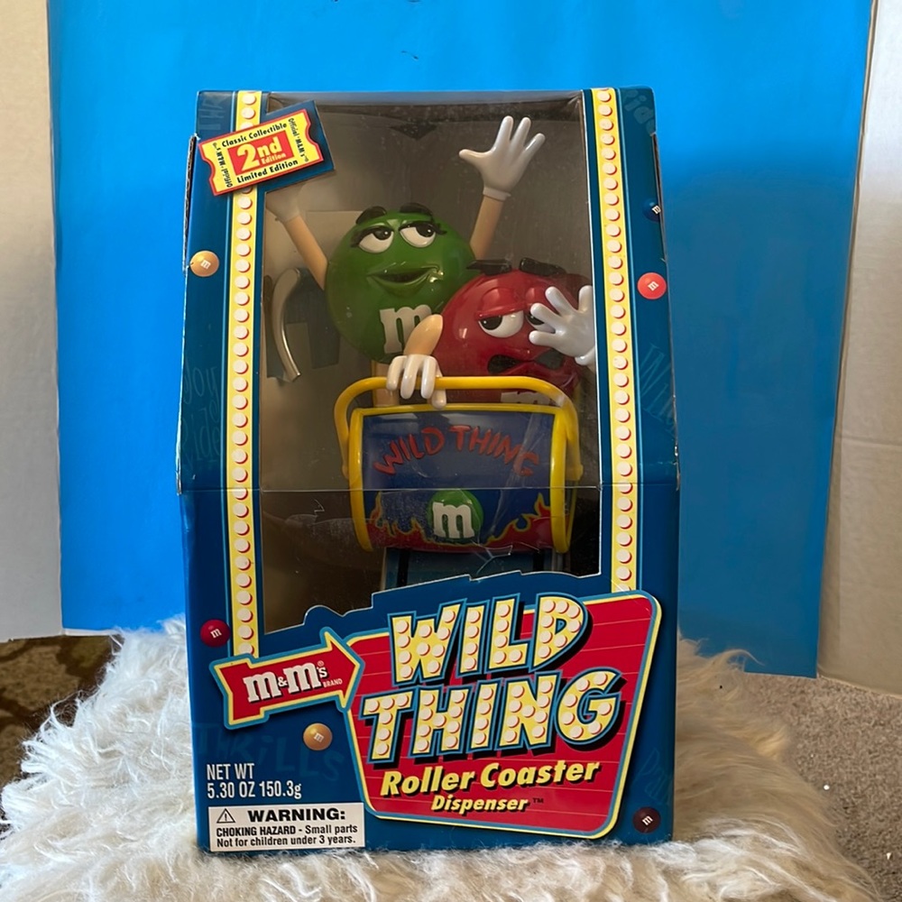 M&M’s Classic Collectible-Limited Edition WILD THING Roller Coaster Dispenser